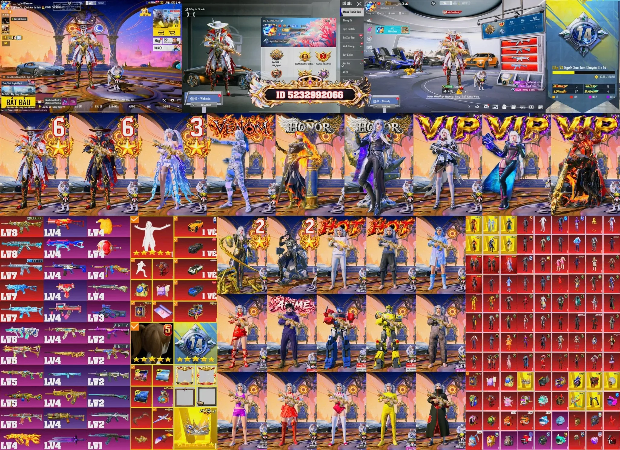 Acc PUBG Mobile mã 61371 - Trường Trần Shop