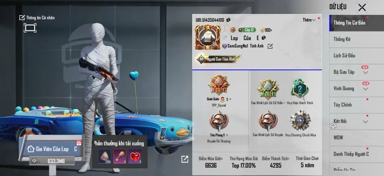 Acc PUBG Mobile mã 63454 - ảnh 2