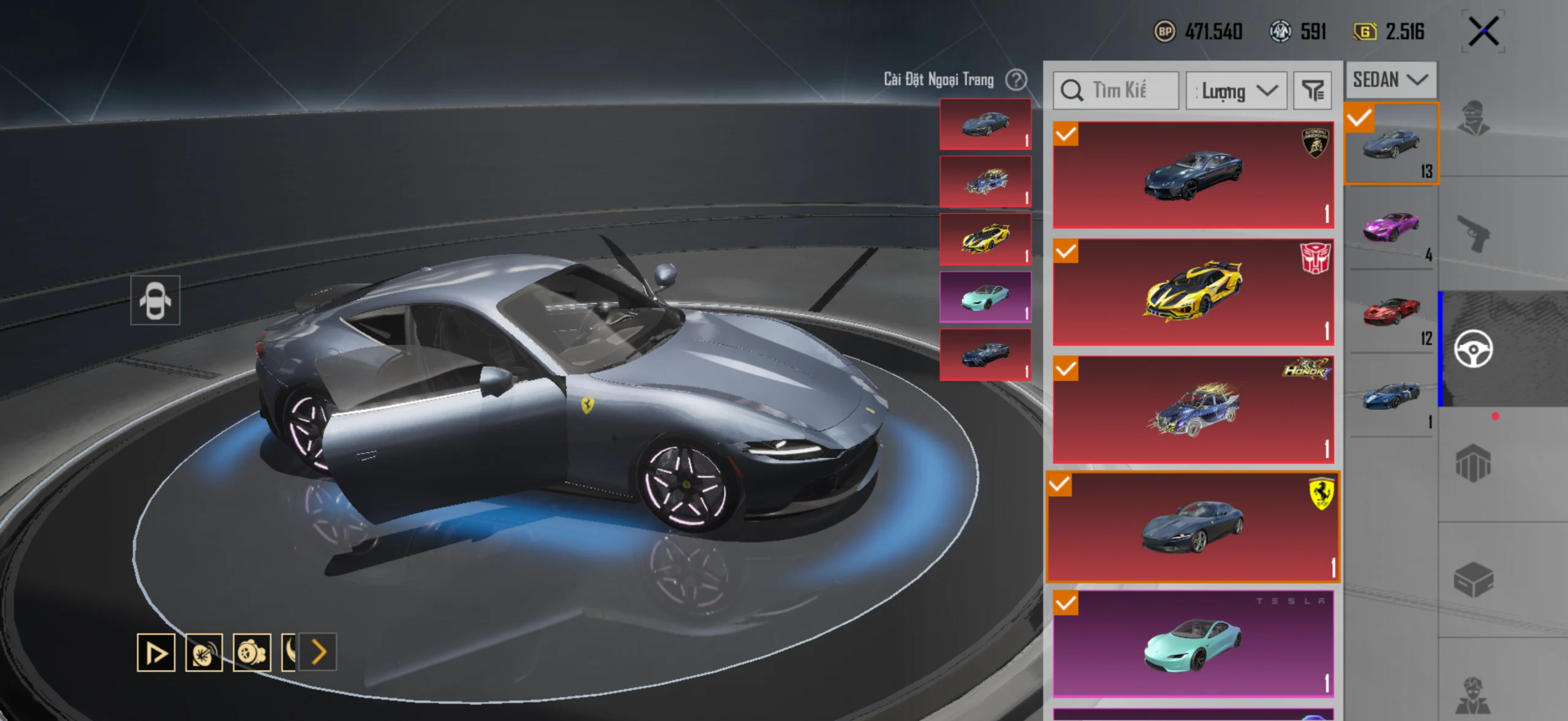Acc PUBG Mobile mã 65482 - 9X - Sảnh lambo - Sảnh ferari - xe hồng - F1 - ảnh 23