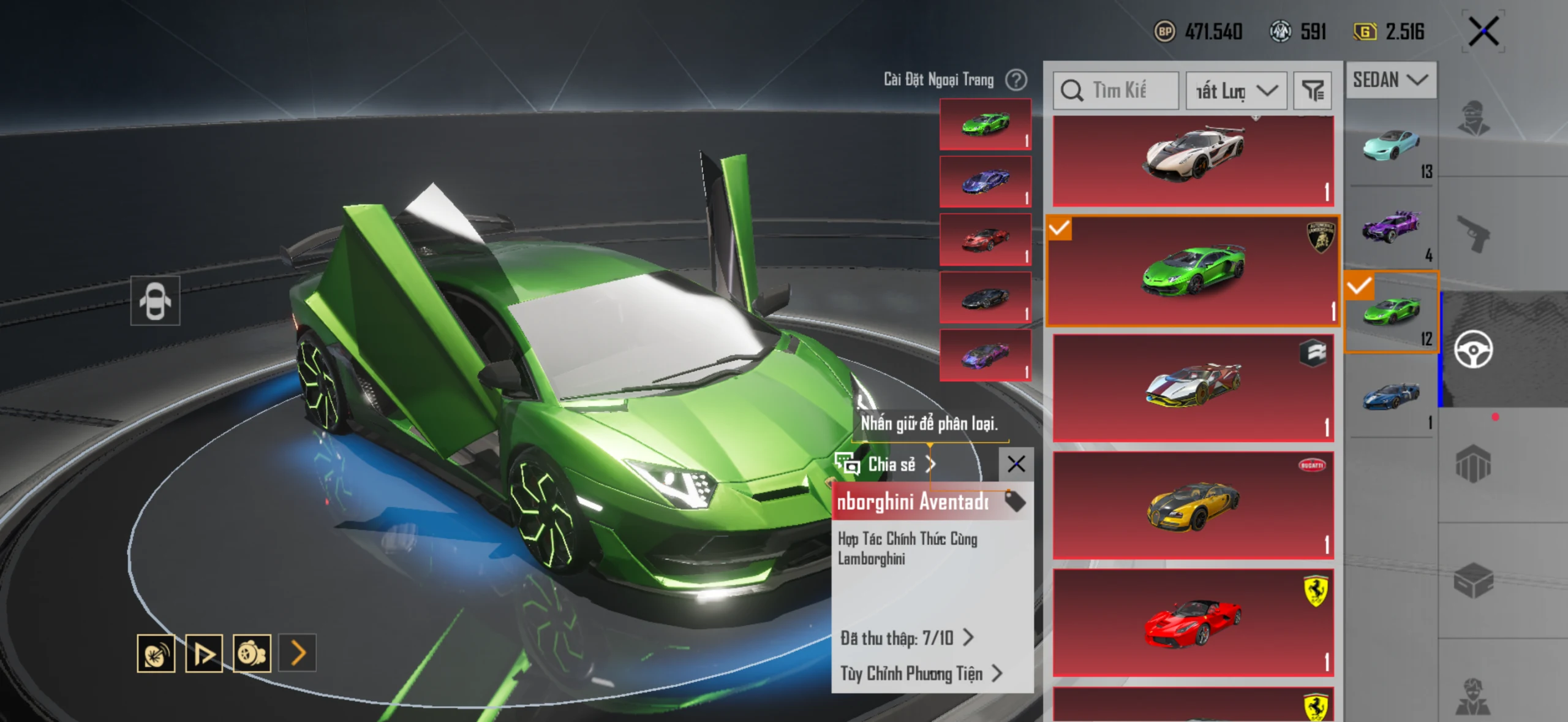 Acc PUBG Mobile mã 65482 - 9X - Sảnh lambo - Sảnh ferari - xe hồng - F1 - ảnh 26