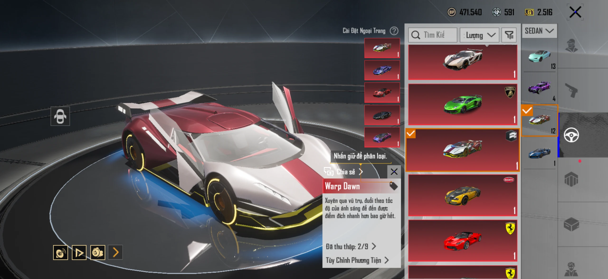 Acc PUBG Mobile mã 65482 - 9X - Sảnh lambo - Sảnh ferari - xe hồng - F1 - ảnh 27