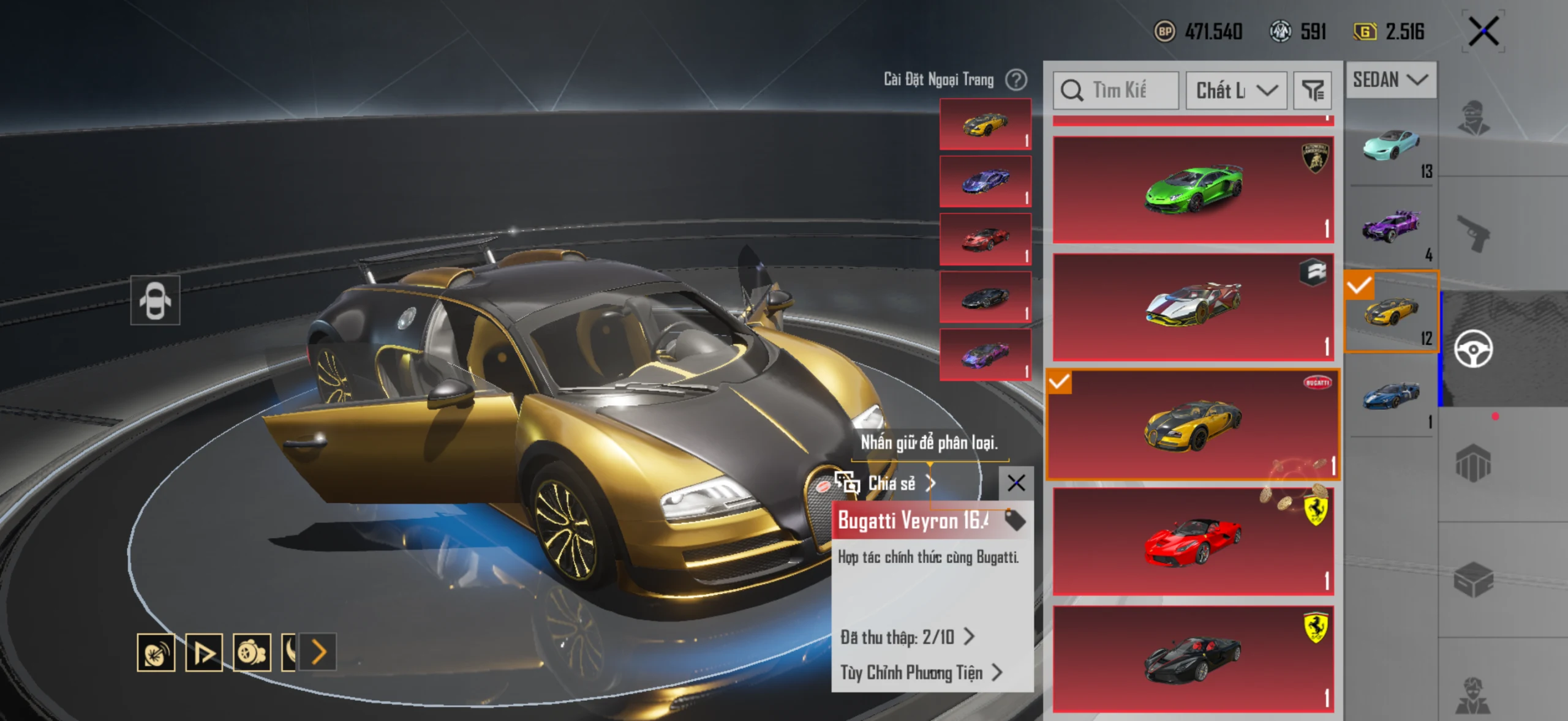 Acc PUBG Mobile mã 65482 - 9X - Sảnh lambo - Sảnh ferari - xe hồng - F1 - ảnh 28