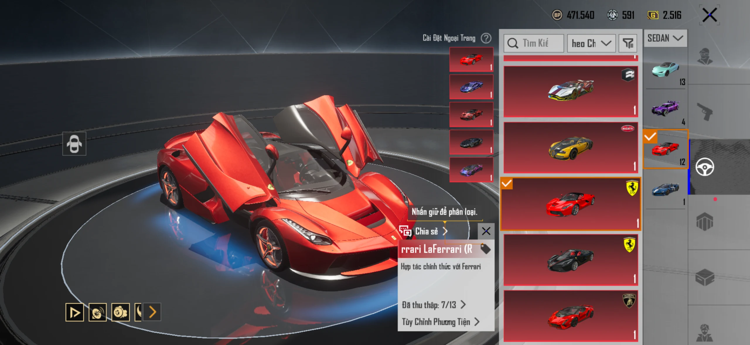 Acc PUBG Mobile mã 65482 - 9X - Sảnh lambo - Sảnh ferari - xe hồng - F1 - ảnh 29