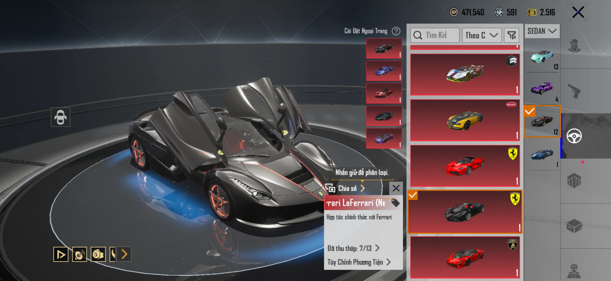 Acc PUBG Mobile mã 65482 - 9X - Sảnh lambo - Sảnh ferari - xe hồng - F1 - ảnh 30