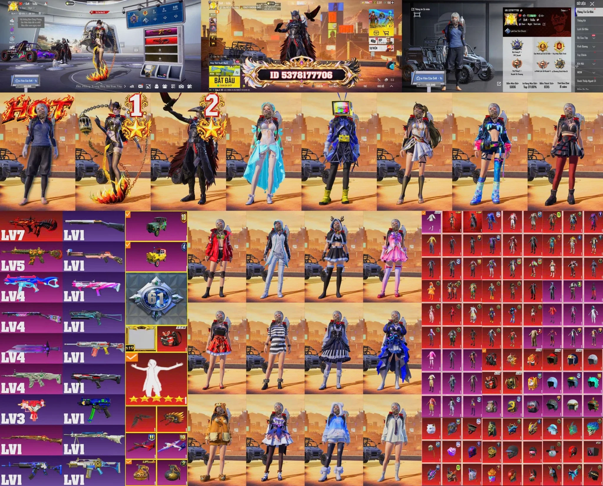 Acc PUBG Mobile mã 66506 - ảnh chính
