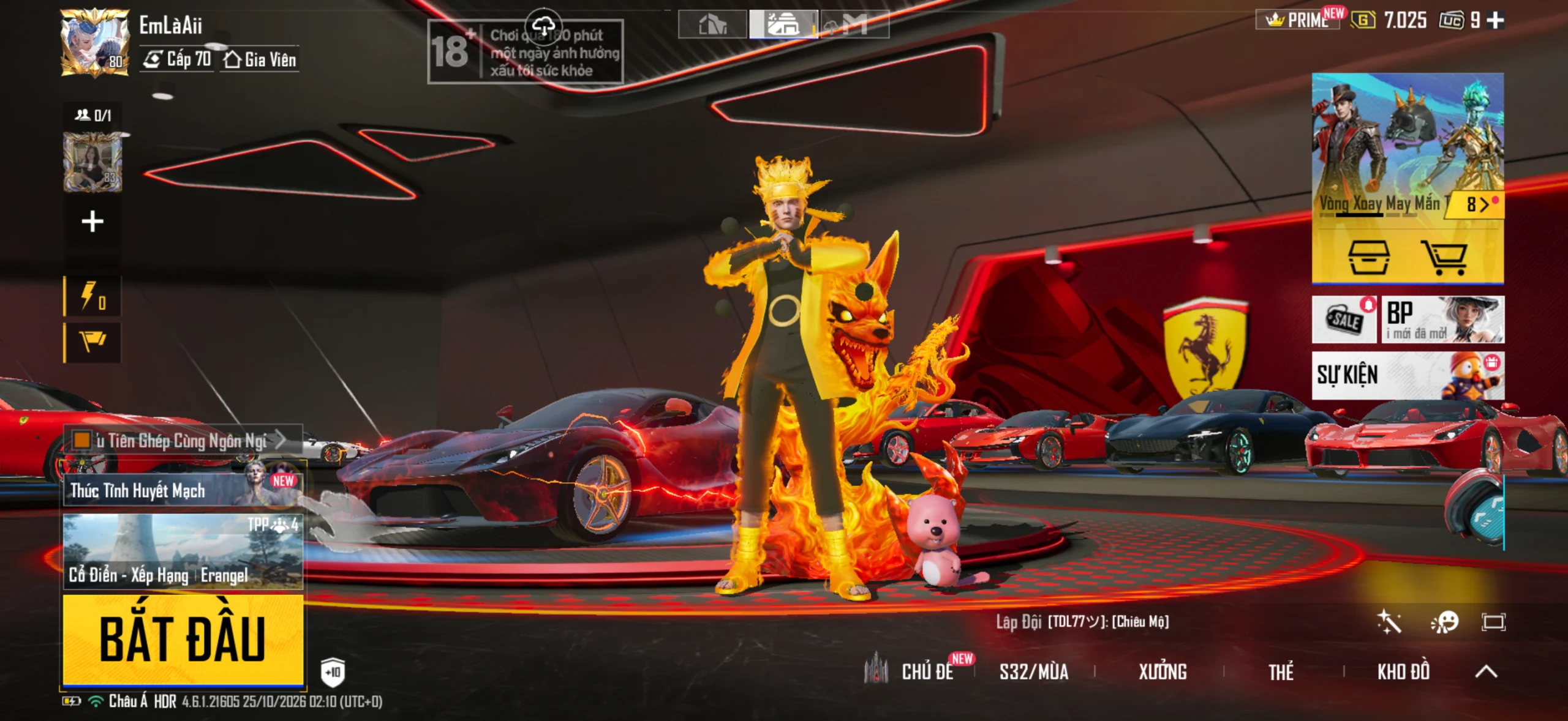 Acc PUBG Mobile mã 66646 - 36m - Sảnh FE - Dàn 3 vé siêu đẹp - Full vệ thần - Full honor - Mũ vương miện - ảnh 2
