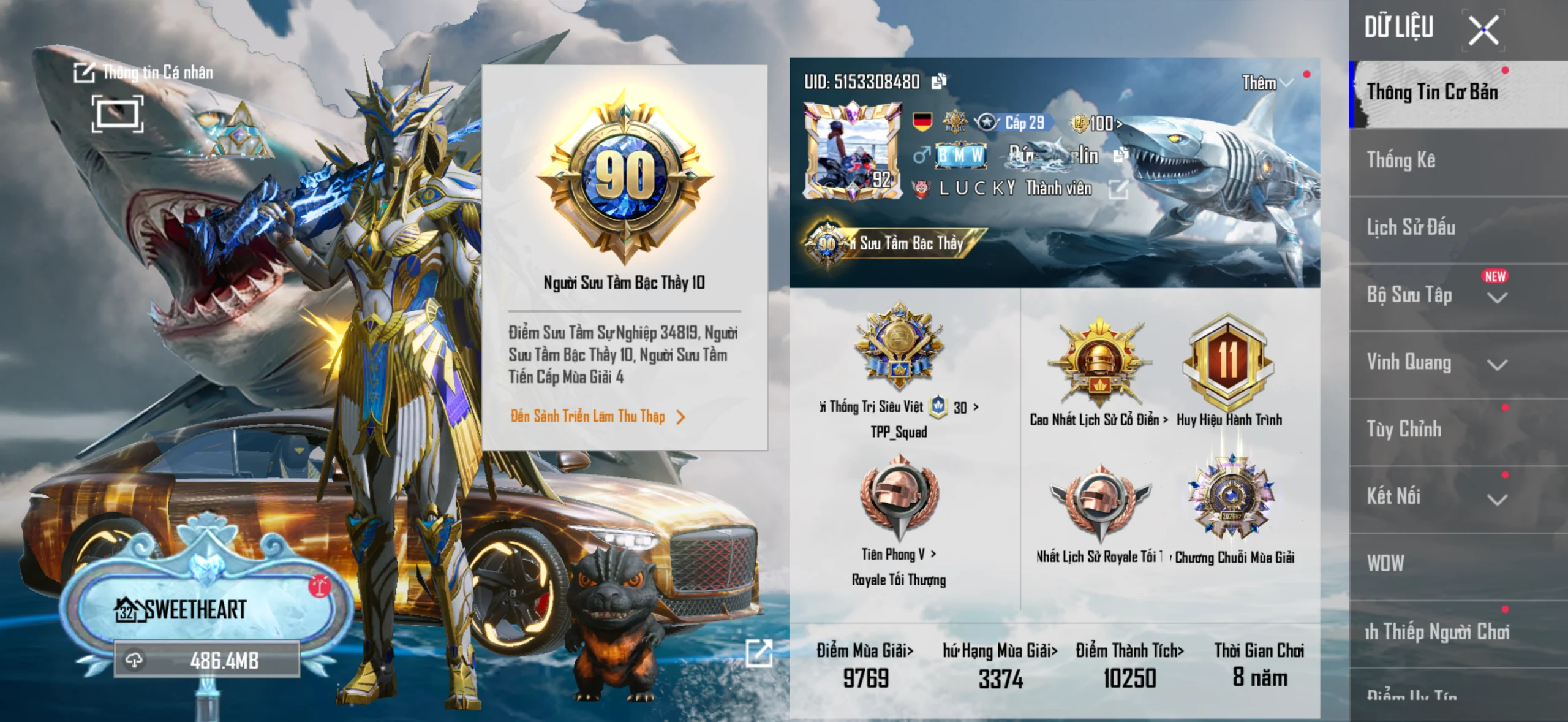 Acc PUBG Mobile mã 68017 - BST 90 - Full bò - full bentley - Mc laren 7/9 - Kg vàng tuyệt phẩm - loanh quanh 150đ - ảnh 2