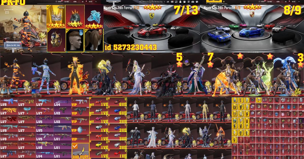 Acc PUBG Mobile mã 36365 - sale 83m - 2 Sảnh Fe + Pos - 28 khẩu đóng hòm - Găng tay băng - full 3 vòng honor - ảnh chính