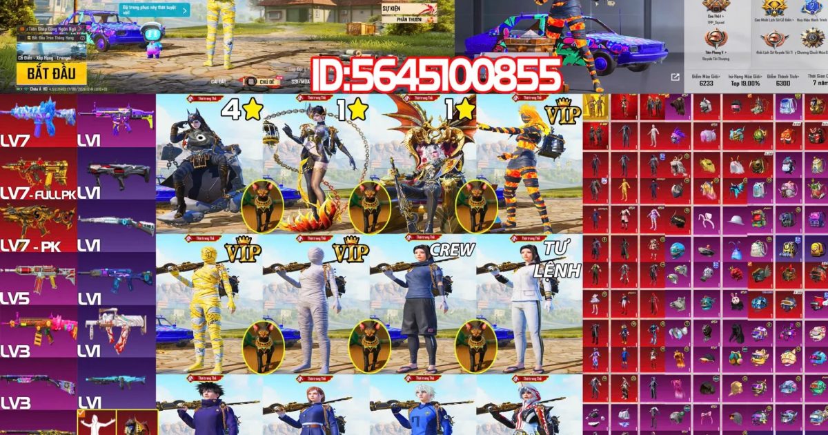 Acc PUBG Mobile mã 57680 - ảnh chính