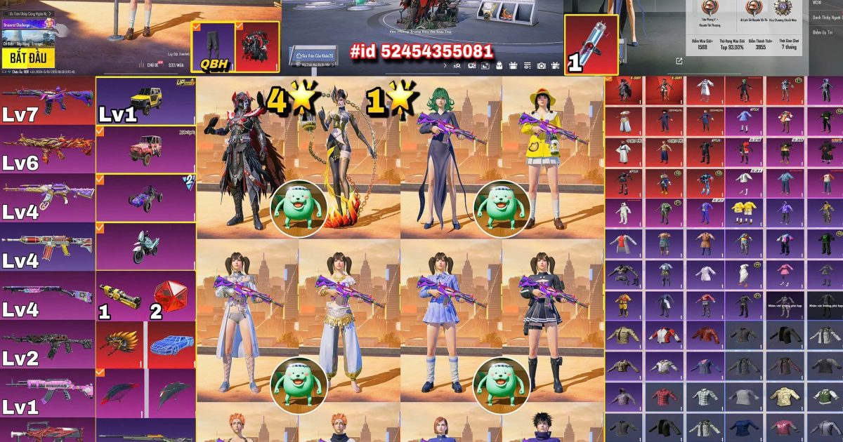 Acc PUBG Mobile mã 60373 - ảnh chính