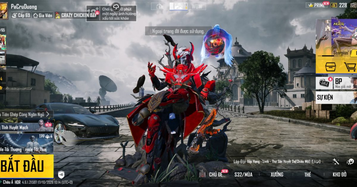Acc PUBG Mobile mã 61326 - 3x Tiểu Học - Cực phẩm Giáp đẹp - Full Súng mới - ảnh chính
