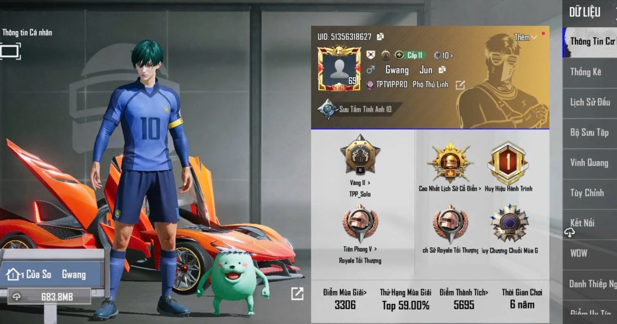 Acc PUBG Mobile mã 61966 - ảnh chính