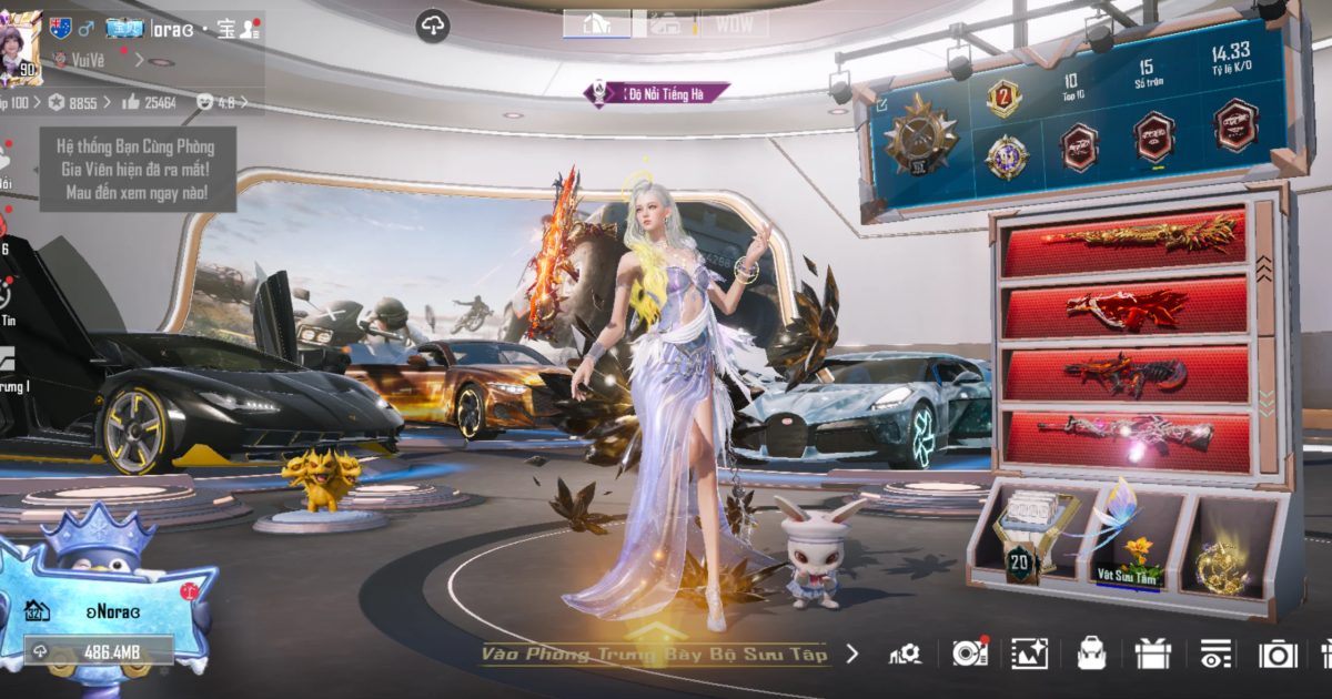 Acc PUBG Mobile mã 63396 - 16x - BST 91 - 48 khẩu đóng hòm - 3 sảnh xe - xe hồng - buggy F1 - ảnh chính