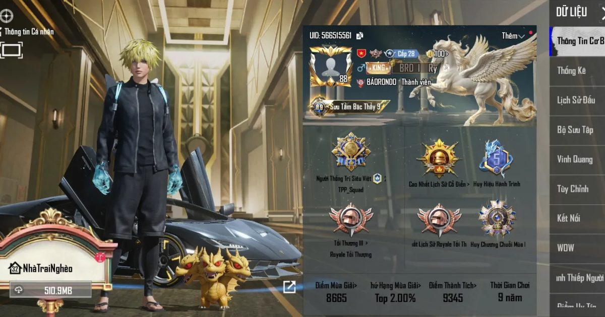 Acc PUBG Mobile mã 63414 - ảnh chính