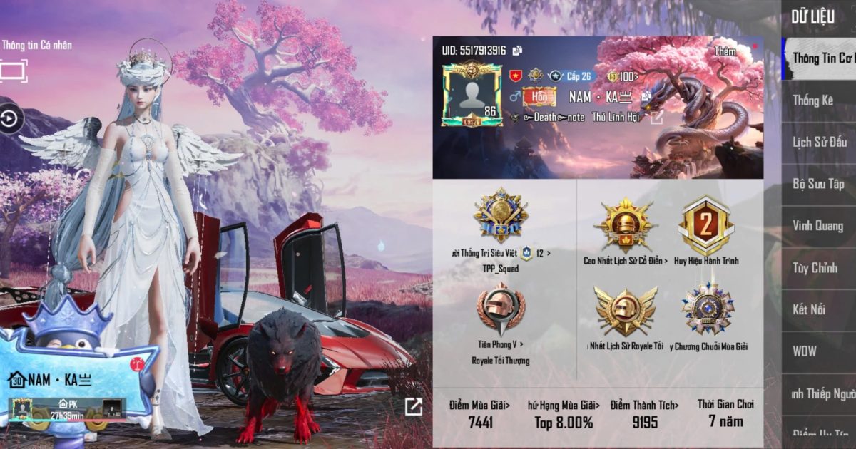 Acc PUBG Mobile mã 64894 - ảnh chính