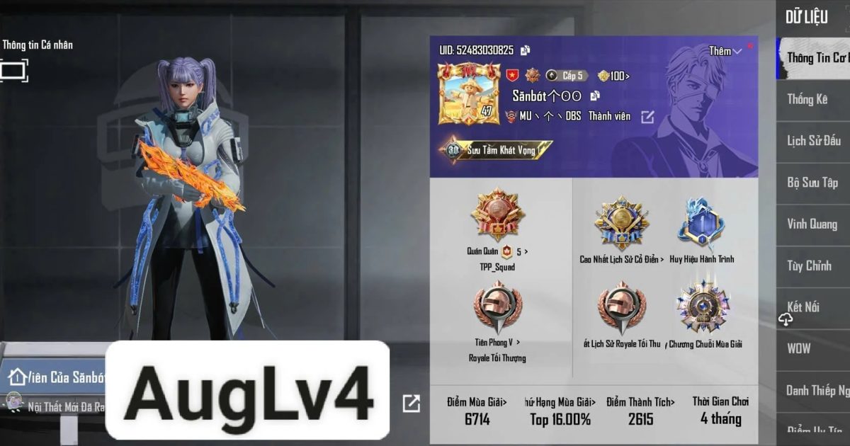 Acc PUBG Mobile mã 66071 - ảnh chính