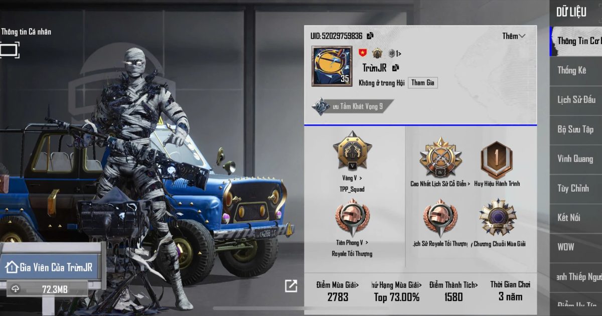Acc PUBG Mobile mã 66882 - ảnh chính