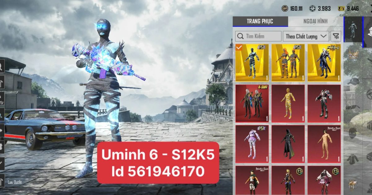 Acc PUBG Mobile mã 67190 - ảnh chính