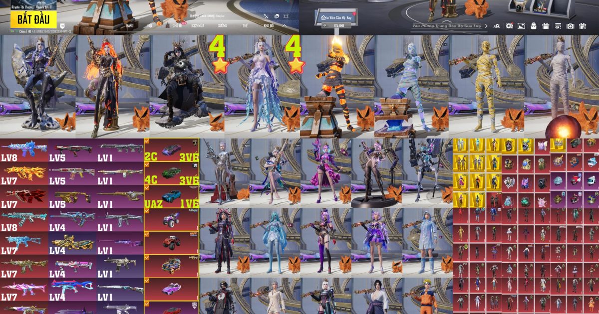 Acc PUBG Mobile mã 67258 - 2 xe bay - nhả ke - combo ak long - 16m5 - ảnh chính