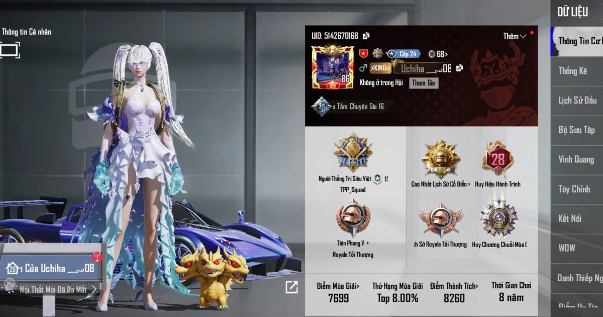 Acc PUBG Mobile mã 67888 - ảnh chính