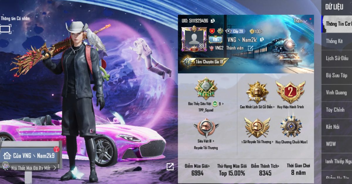 Acc PUBG Mobile mã 67891 - ảnh chính