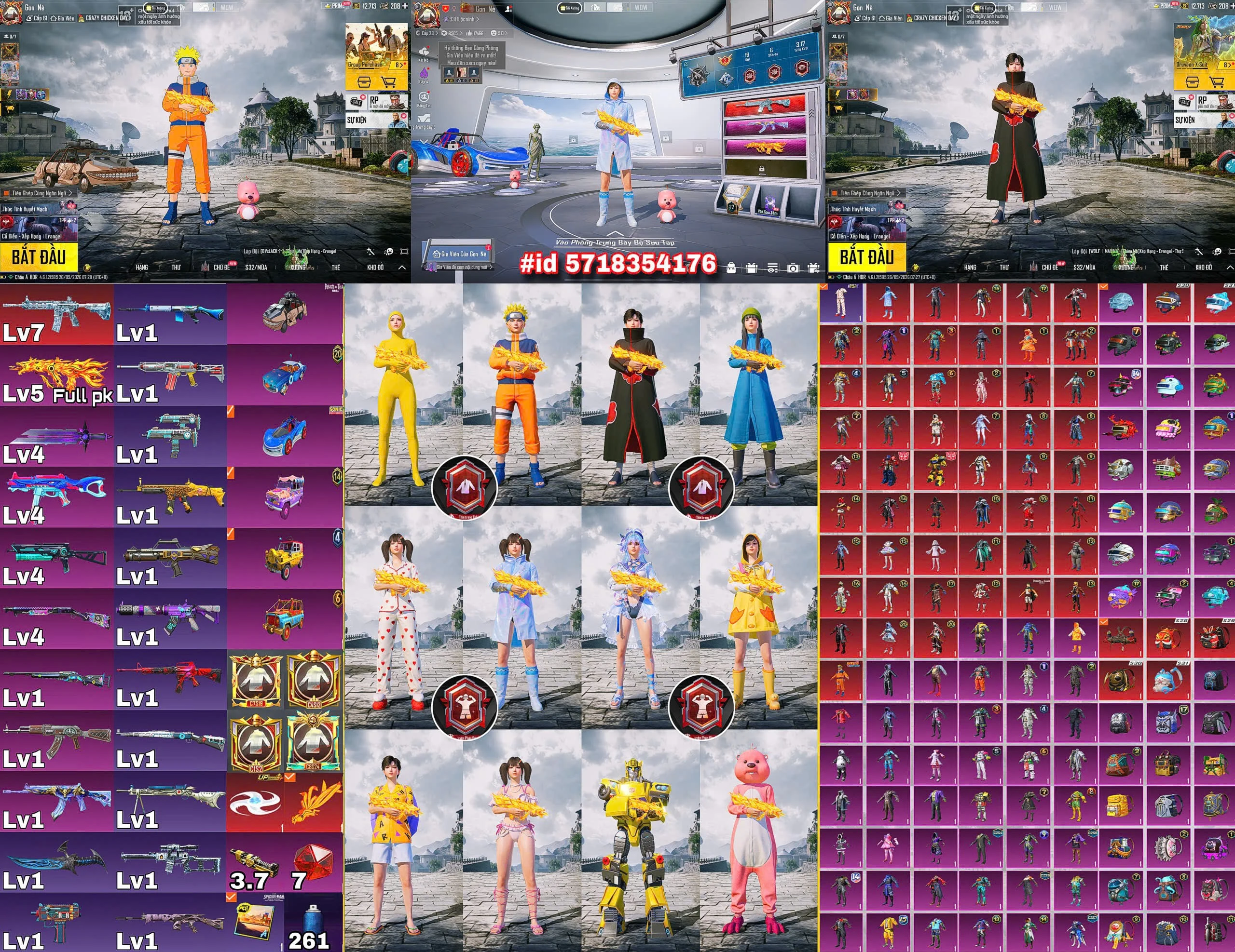 Acc PUBG Mobile mã 64954 - ảnh chính