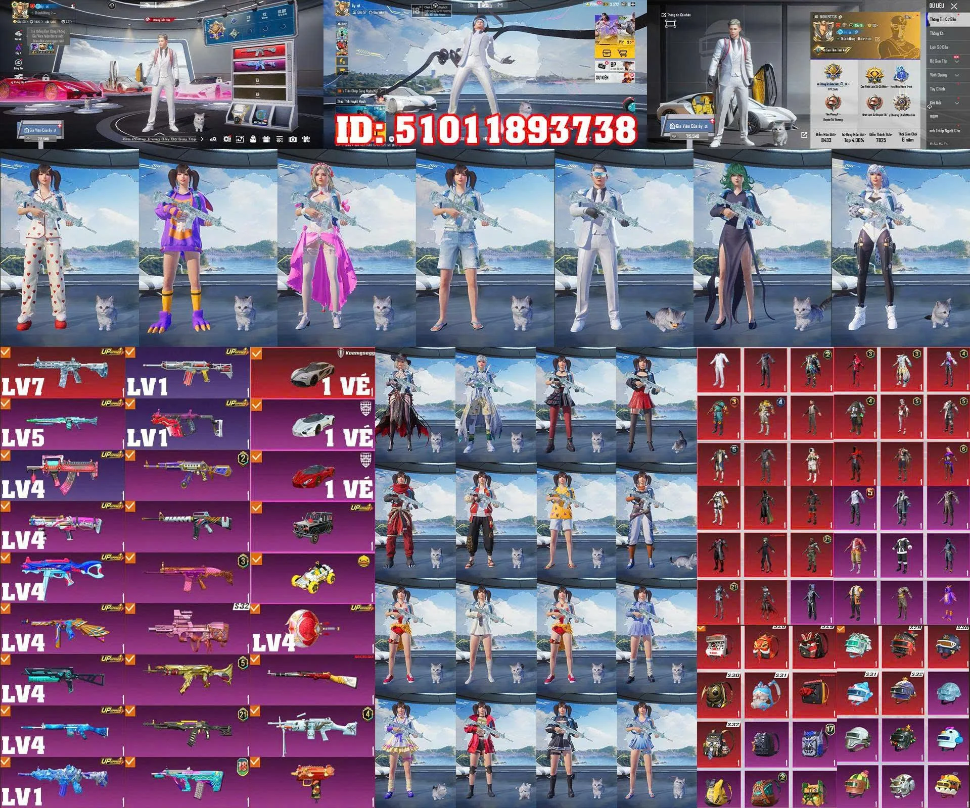 Acc PUBG Mobile mã 66280 - ảnh chính