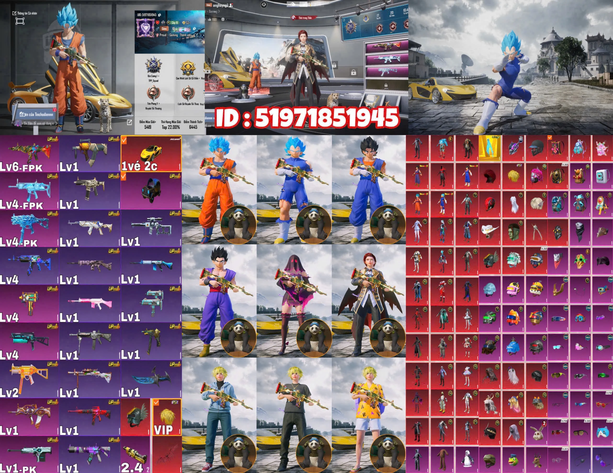 Acc PUBG Mobile mã 65905 - ảnh chính