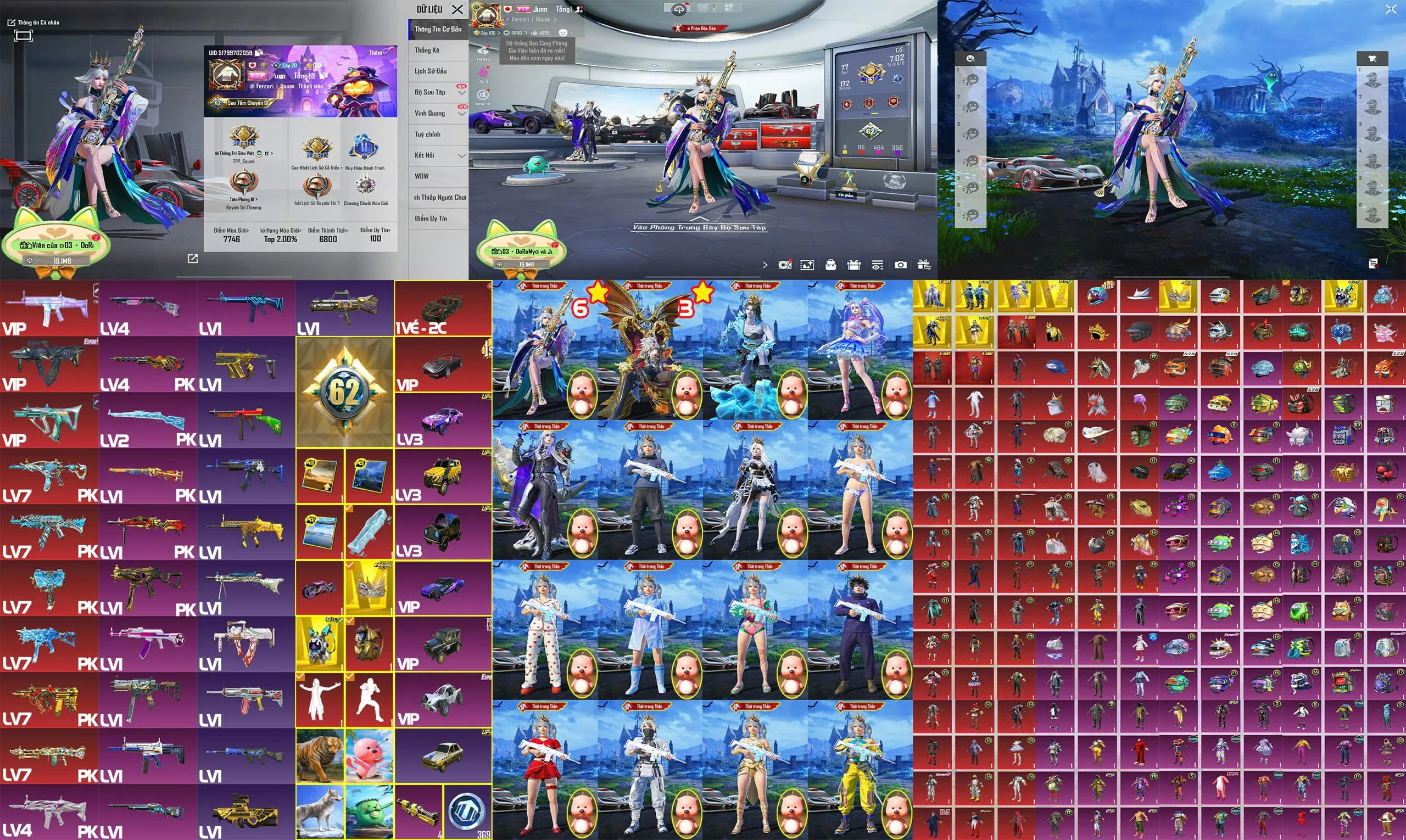 Acc PUBG Mobile mã 57086 - Trường Trần Shop