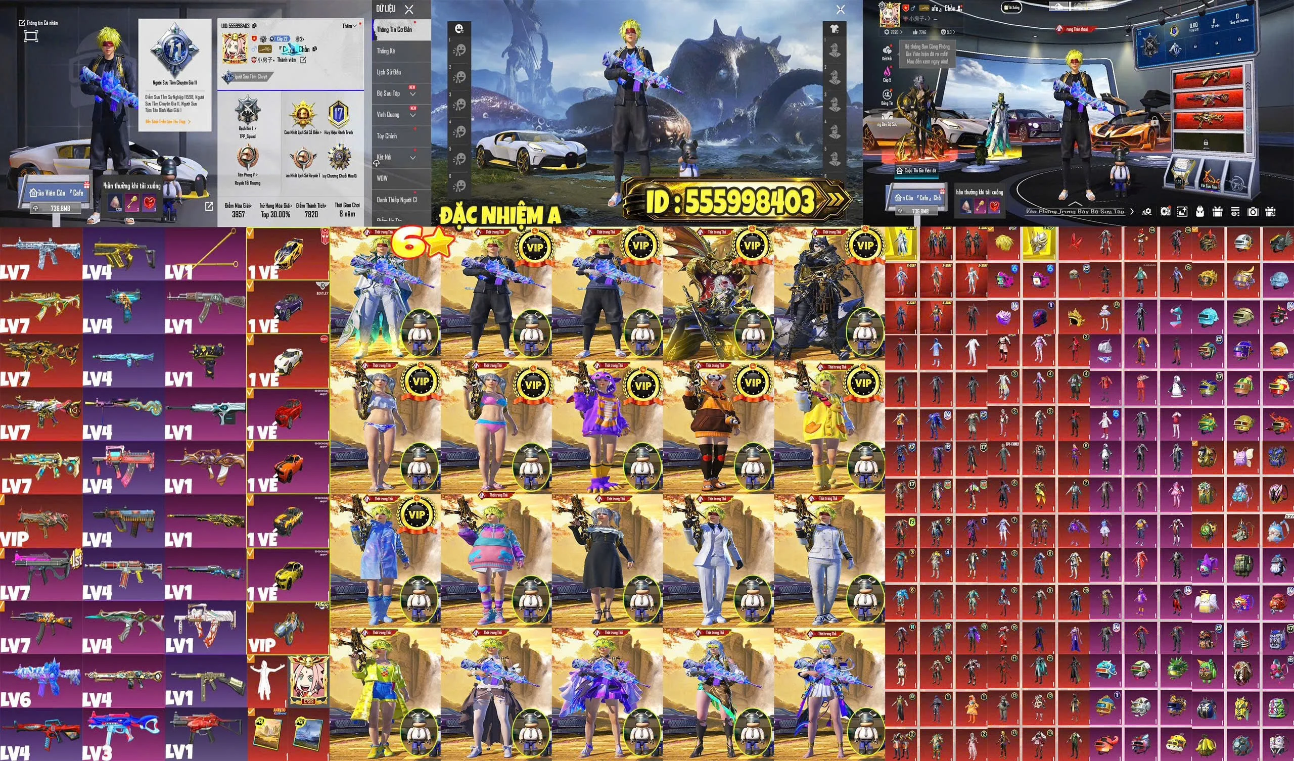 Acc PUBG Mobile mã 59450 - Trường Trần Shop