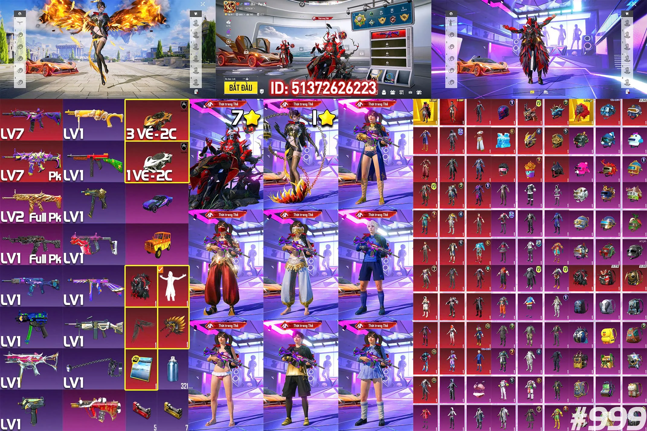Acc PUBG Mobile mã 58320 - Trường Trần Shop