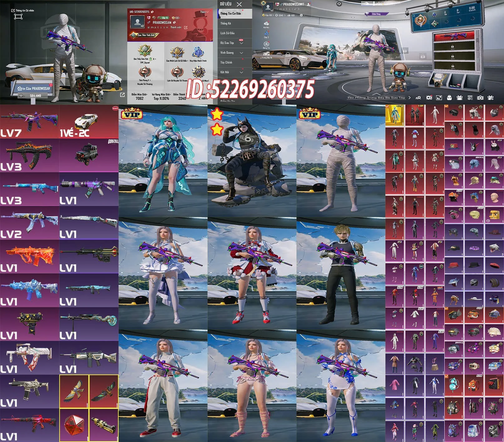 Acc PUBG Mobile mã 62556 - ảnh chính