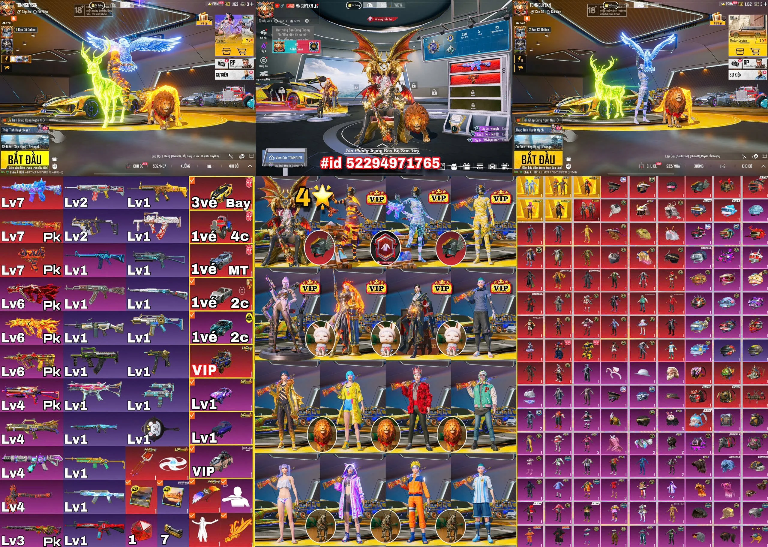 Acc PUBG Mobile mã 59886 - Trường Trần Shop