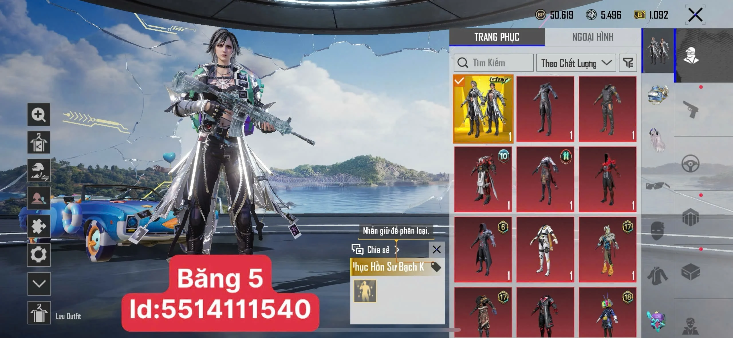 Acc PUBG Mobile mã 59121 - ảnh chính
