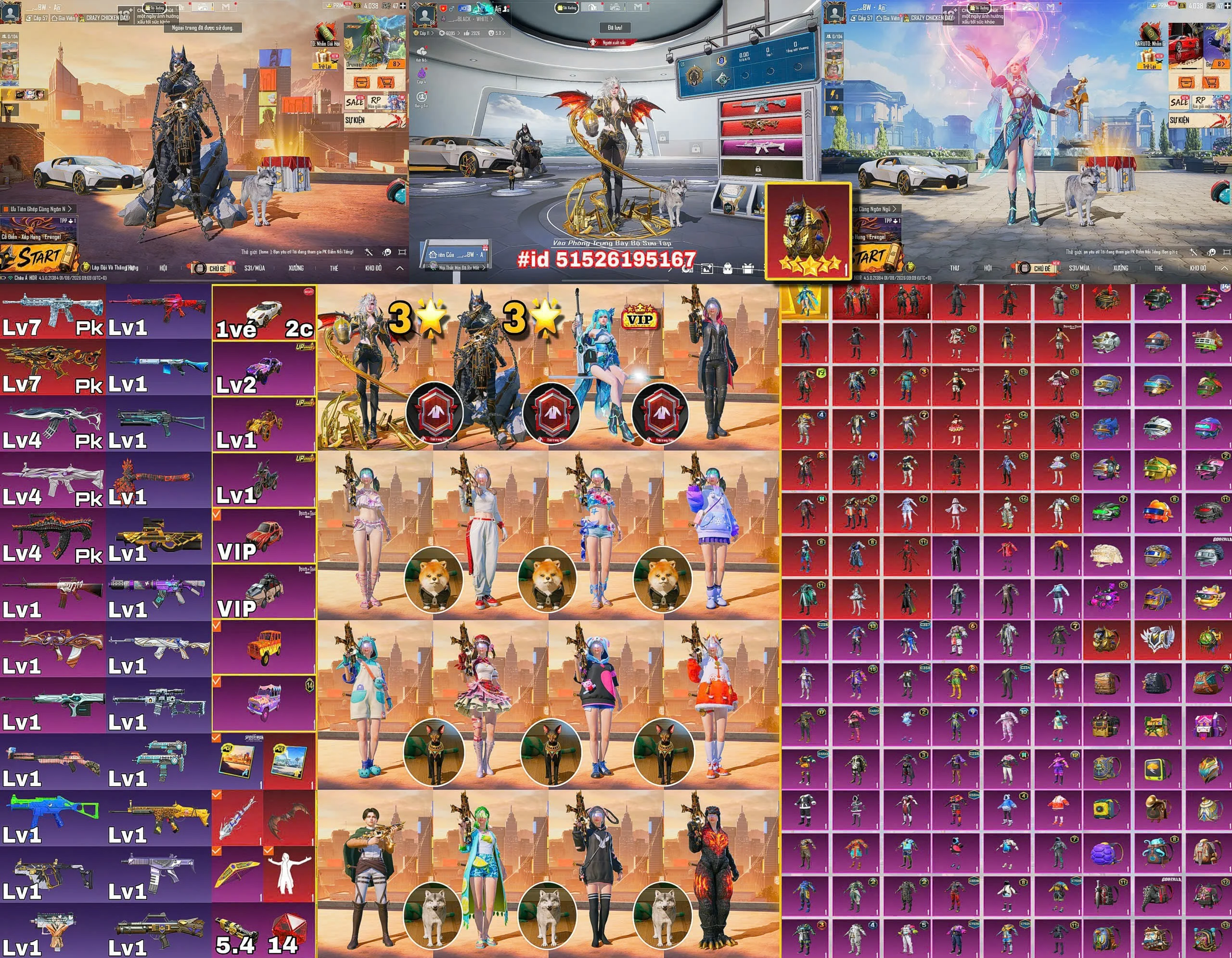 Acc PUBG Mobile mã 63807 - ảnh chính