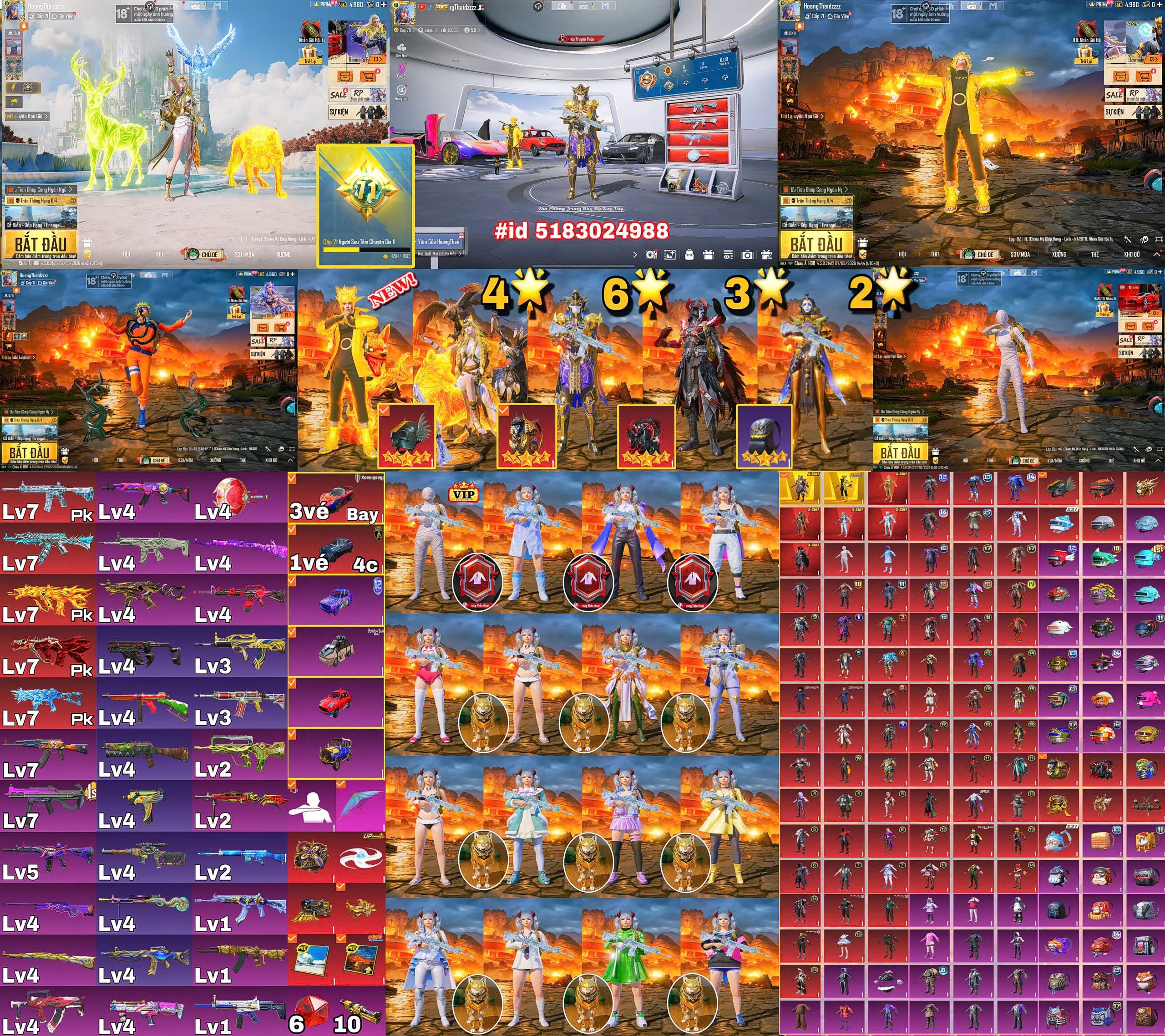 Acc PUBG Mobile mã 60388 - Trường Trần Shop