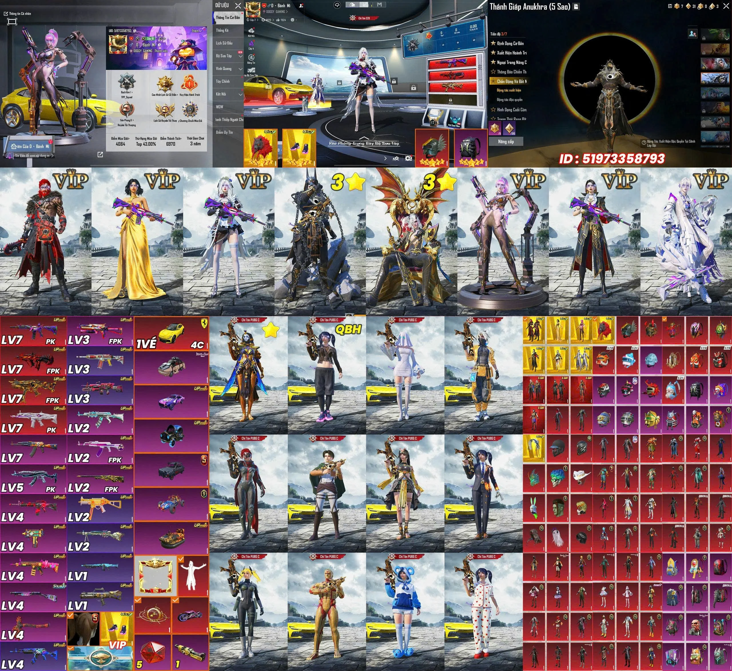 Acc PUBG Mobile mã 59938 - ảnh chính